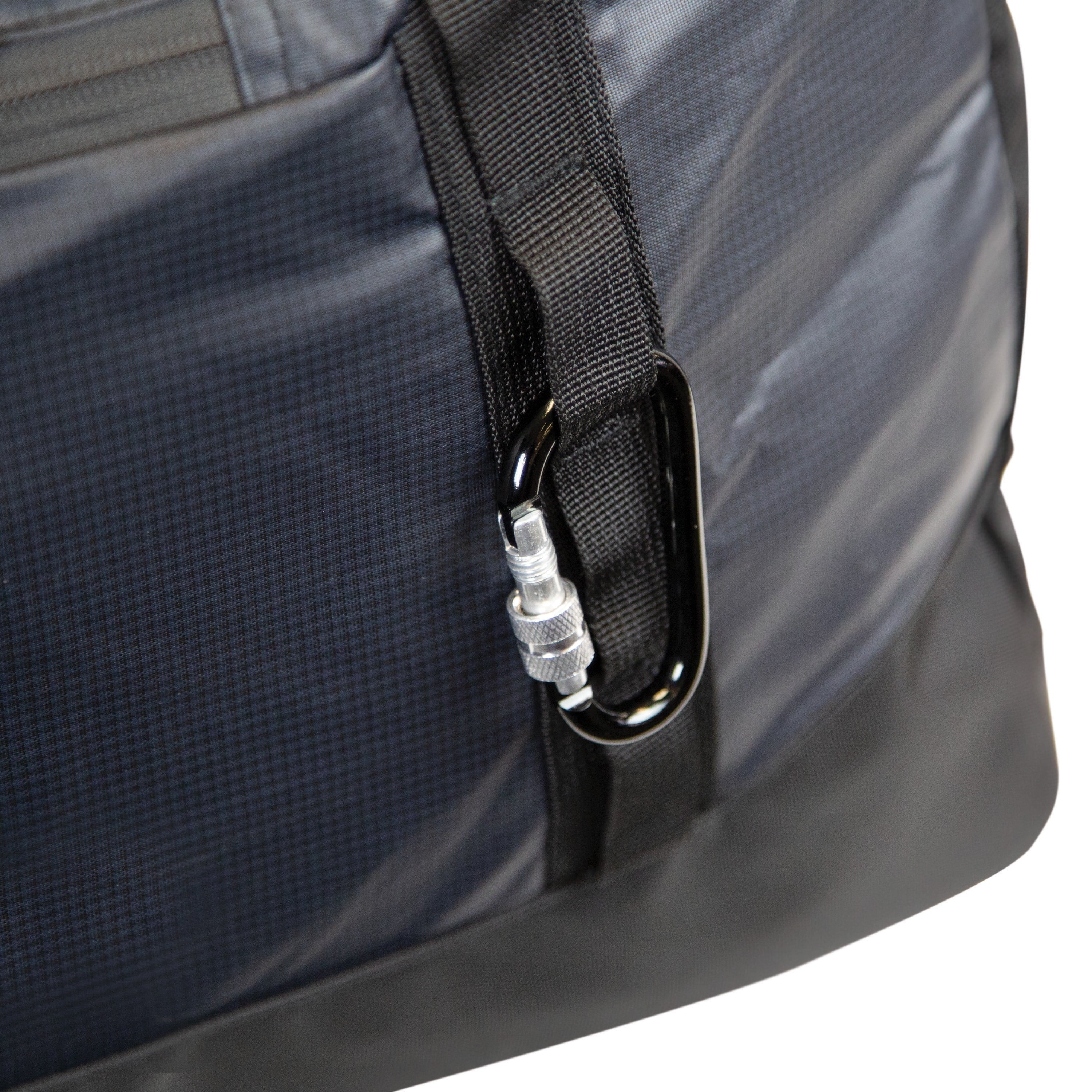 Ozark Trail 90L Packable All-Weather Duffel Bag with Convertible Backpack Straps, Black