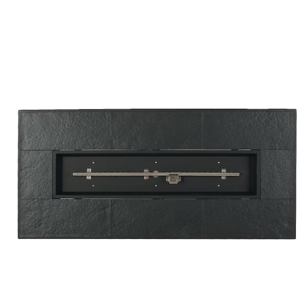 Abilene Brown Rectangular Stone Fire Pit (No Tank Holder)