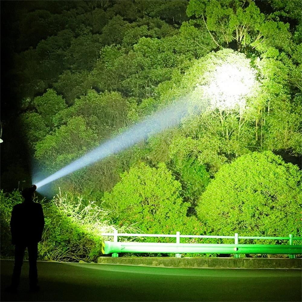 Rechargeable LED Flashlights High Lumens, Super Bright Tactical Handheld Flash Light, 5 Modes, Zoomable, Waterproof, Long Lasting, for Camping, Hiking, Emergencies