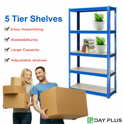 2M 1.8M 1.7M 1.6M 1.5M Shelf Garage Steel Metal Storage Adjustable Shelves Rack