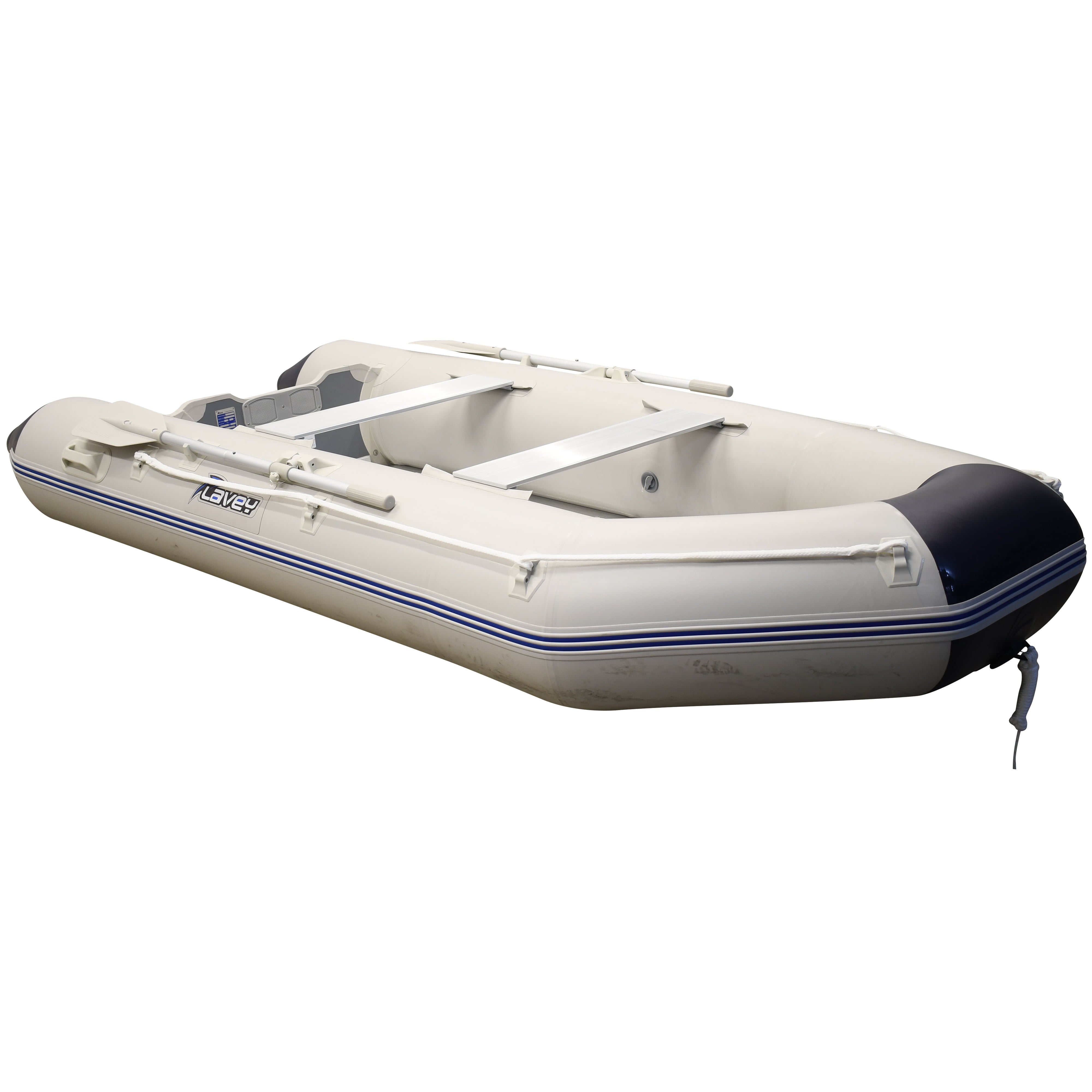 2020 Massimo Inflatable Aluminum Heavy Duty Dinghy Tender Boat Wood Transom (330cm (10.8ft))
