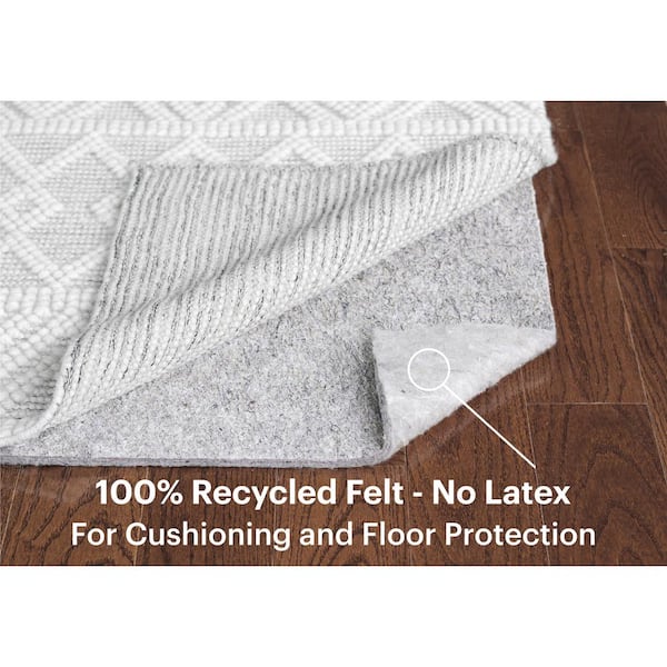 Essentials 8 ft. x 10 ft. Hard Surface 100% Felt 1/4 in. Thickness Rug Pad