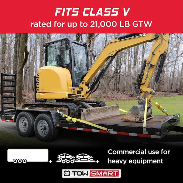 Class V, 21,000 lb., 5 in. Drop x 3-1/4 in. Rise x 1-1/4 in. Shank, Trailer Hitch Ball Mount