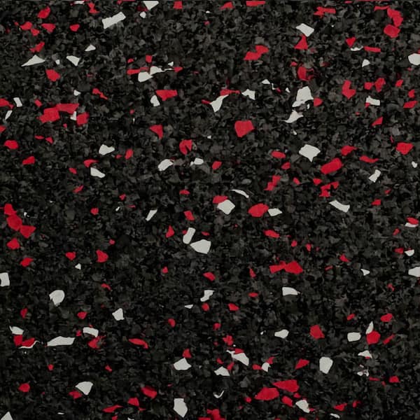 Eco-Lock Cross-Training In-The-Zone 24 in. x 24 in. x 0.3 in. Rubber Gym Flooring Tiles (25.7 sq. ft.) (6-Pack)