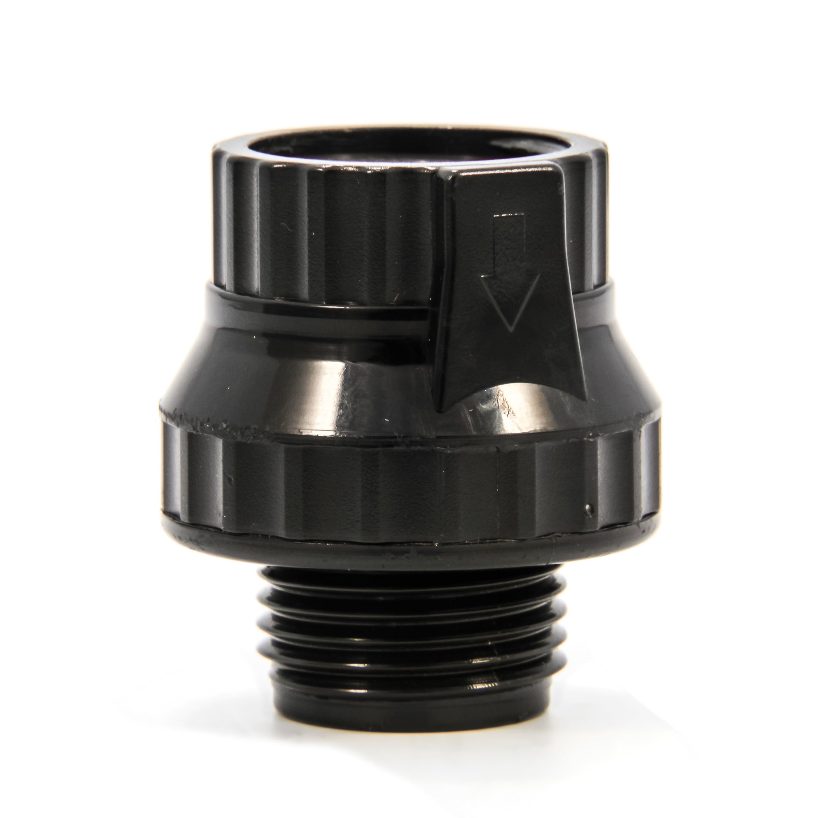 Camco Rhino Blaster RV Tank Rinser | Features a Transparent 45-Degree Angled Elbow to let Water Blast Directly into the Outlet and a Vacuum Breaker to Prevent Backflow into the Water Hose (39082)