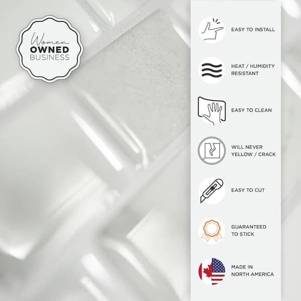 Ravenna Roma Gray 9.80 in. x 9.74 in. Vinyl Peel and Stick Tile (2.48 sq. ft./4-pack)