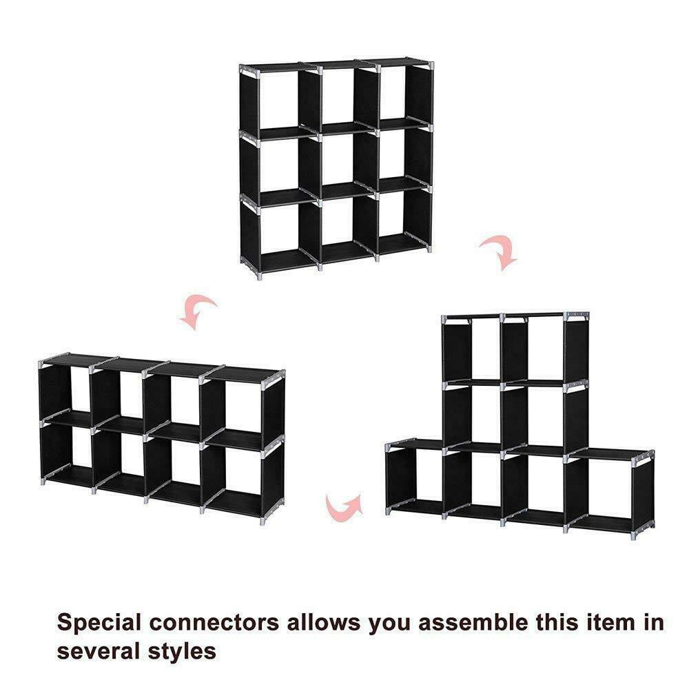 9 Cube Storage Shelves DIY Closet Organizers and Storage Cube Bookcase for Living Room, Bedroom