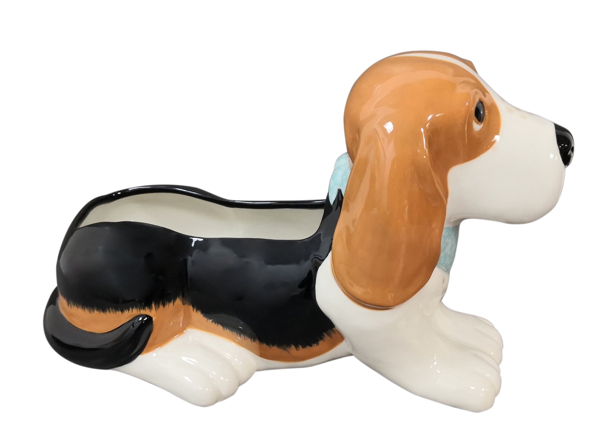 The Pioneer Woman Charlie the Ranch Dog Novelty Planter, Stoneware,  6in opening