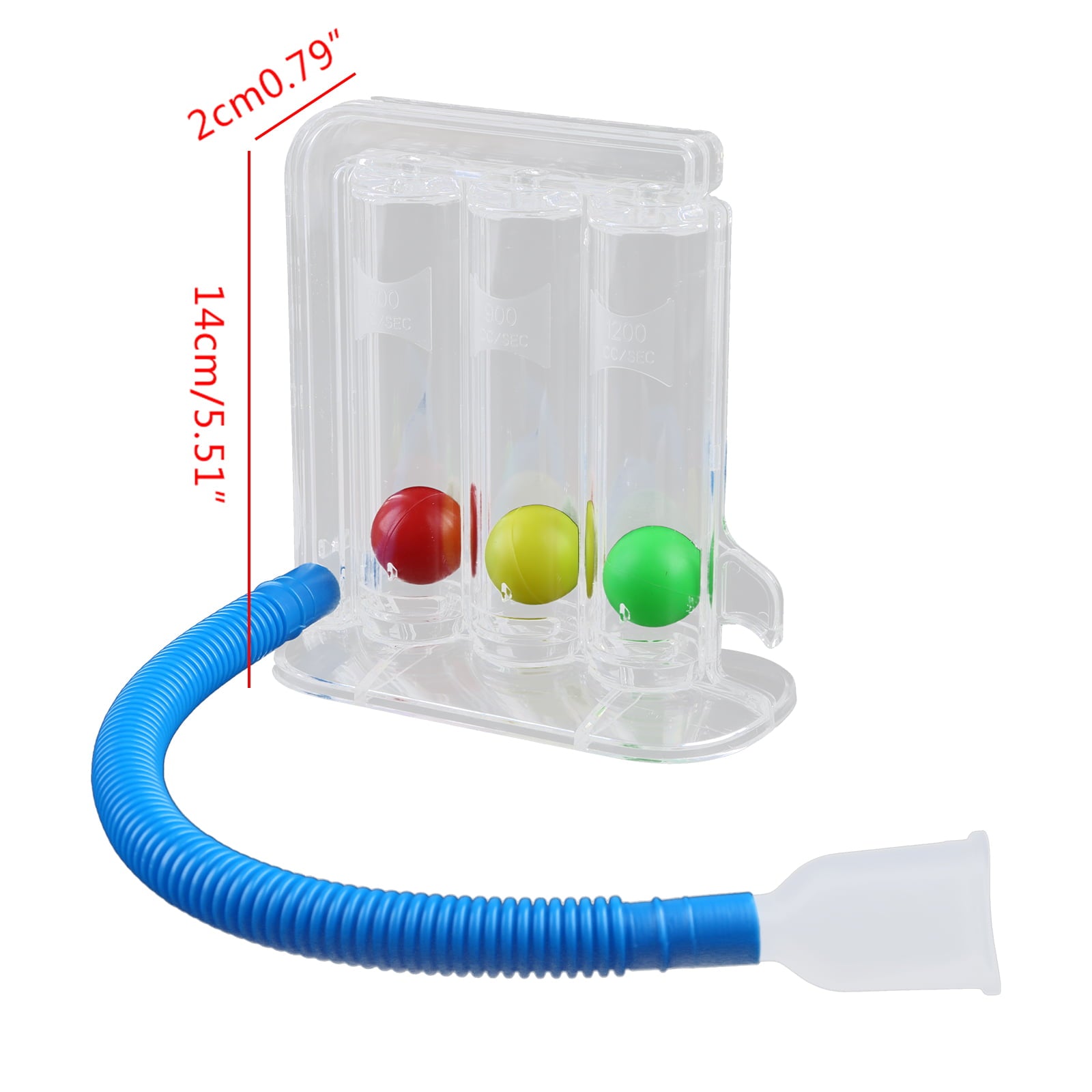 3-Ball Deep Breathing Exerciser Capacity Training Device Breath Exercises and Measurements