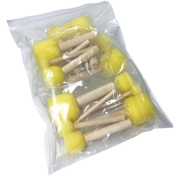 3.3 inch paint brush 20 round sponge brush set, 4 sizes of children's paint tools