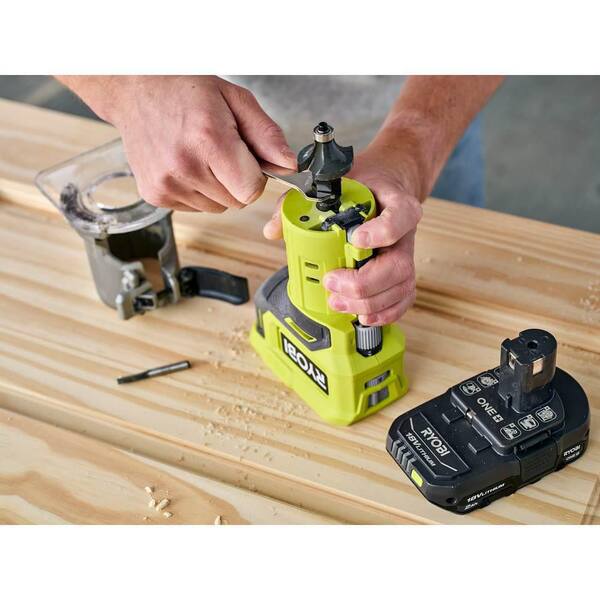 ONE+ 18V Cordless 2-Tool Combo Kit with Compact Fixed Base Router and 5 in. Random Orbit Sander (Tools Only)