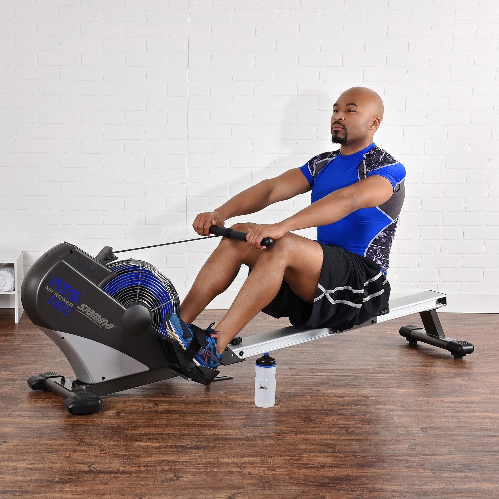 Stamina Products 1402 ATS Multi Function Air Resistance Rowing Machine, 250 lb. Weight Limit