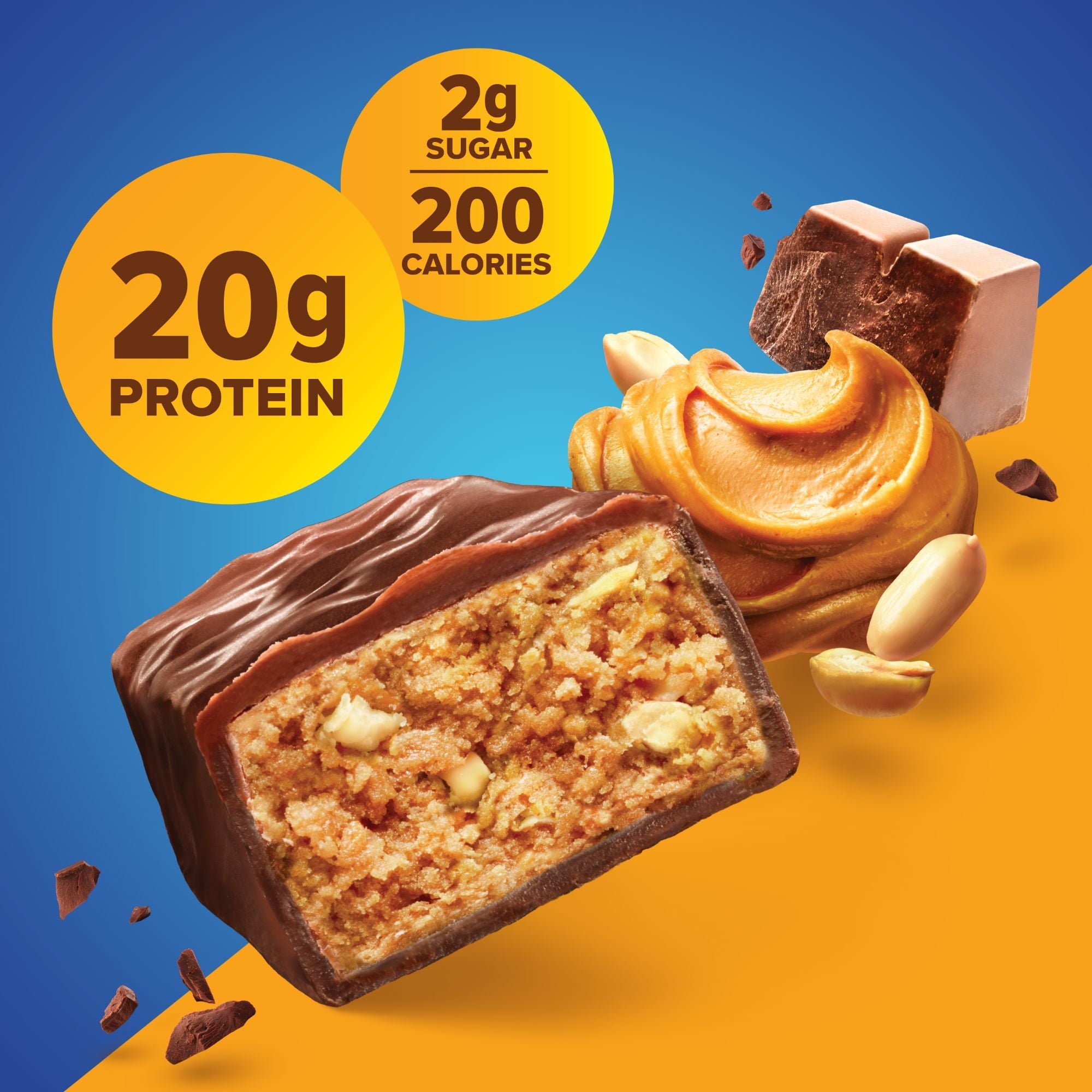 Pure Protein Bars, Chocolate Peanut Butter, 20g Protein, 1.76 oz, 4 Ct