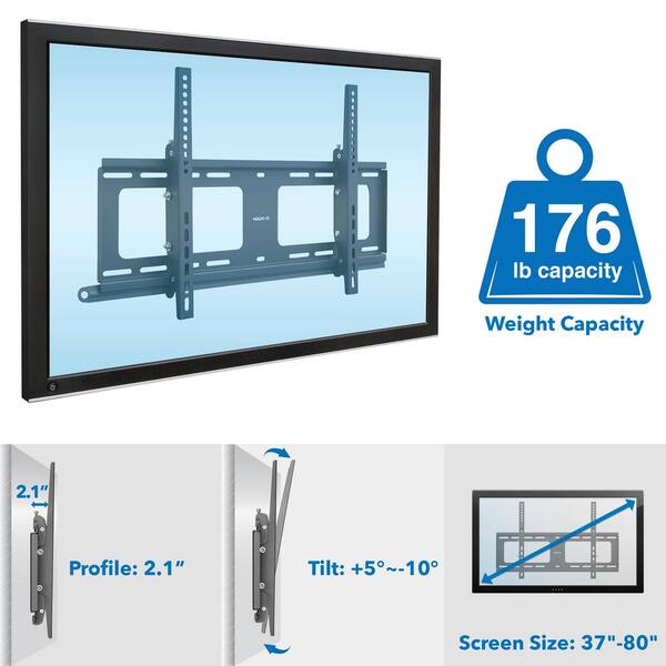 Weatherproof Outdoor TV Wall Mount For 37 in. to 80 in. Screen Sizes