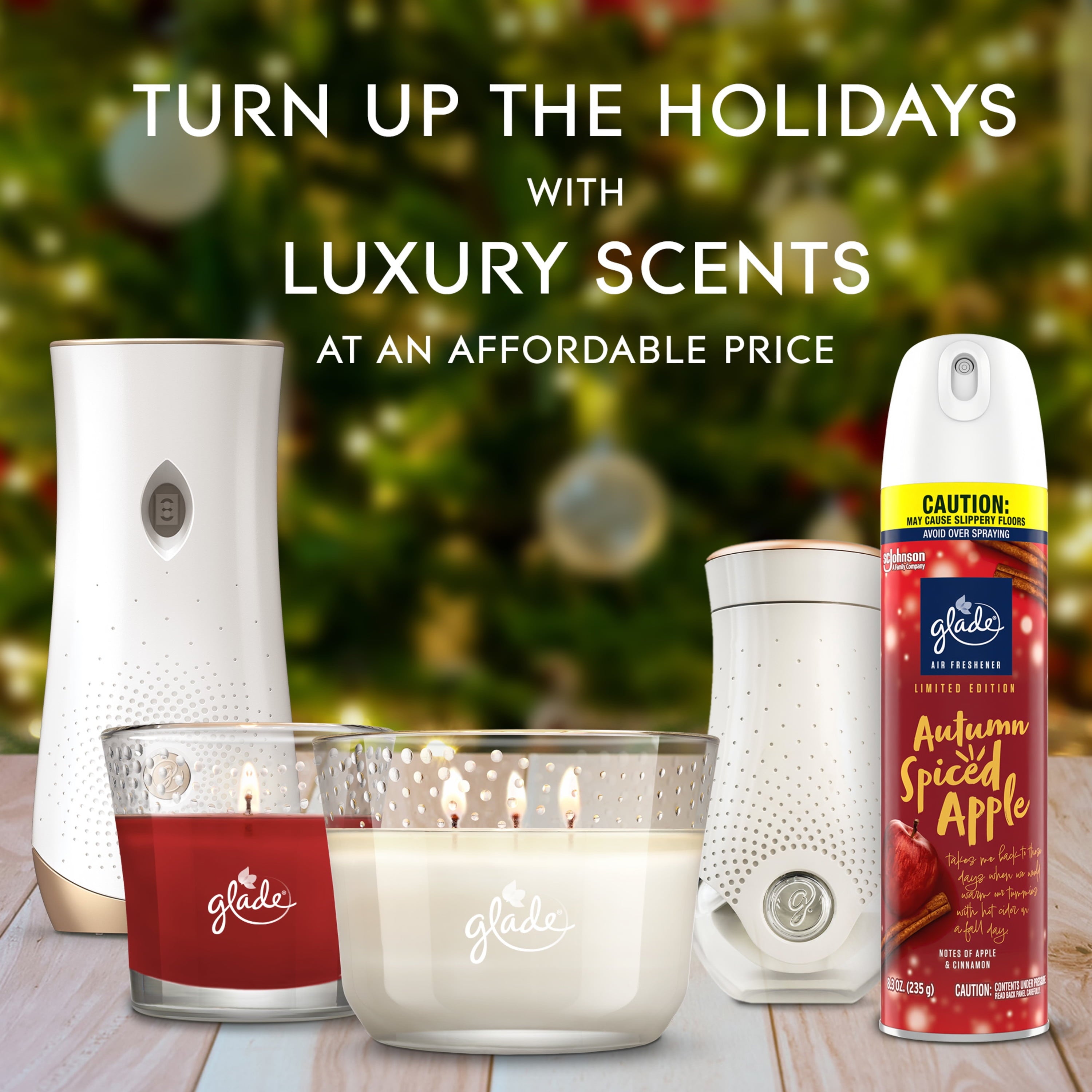 Glade Automatic Spray Refill, Air Freshener, Autumn Spiced Apple, 2 Refills, 6.2 oz Each