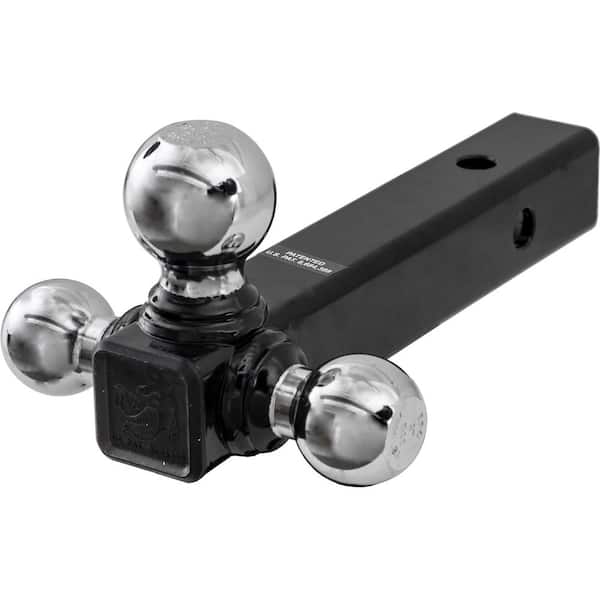 Tri-Ball Hitch-Tubular Shank with Chrome Towing Balls