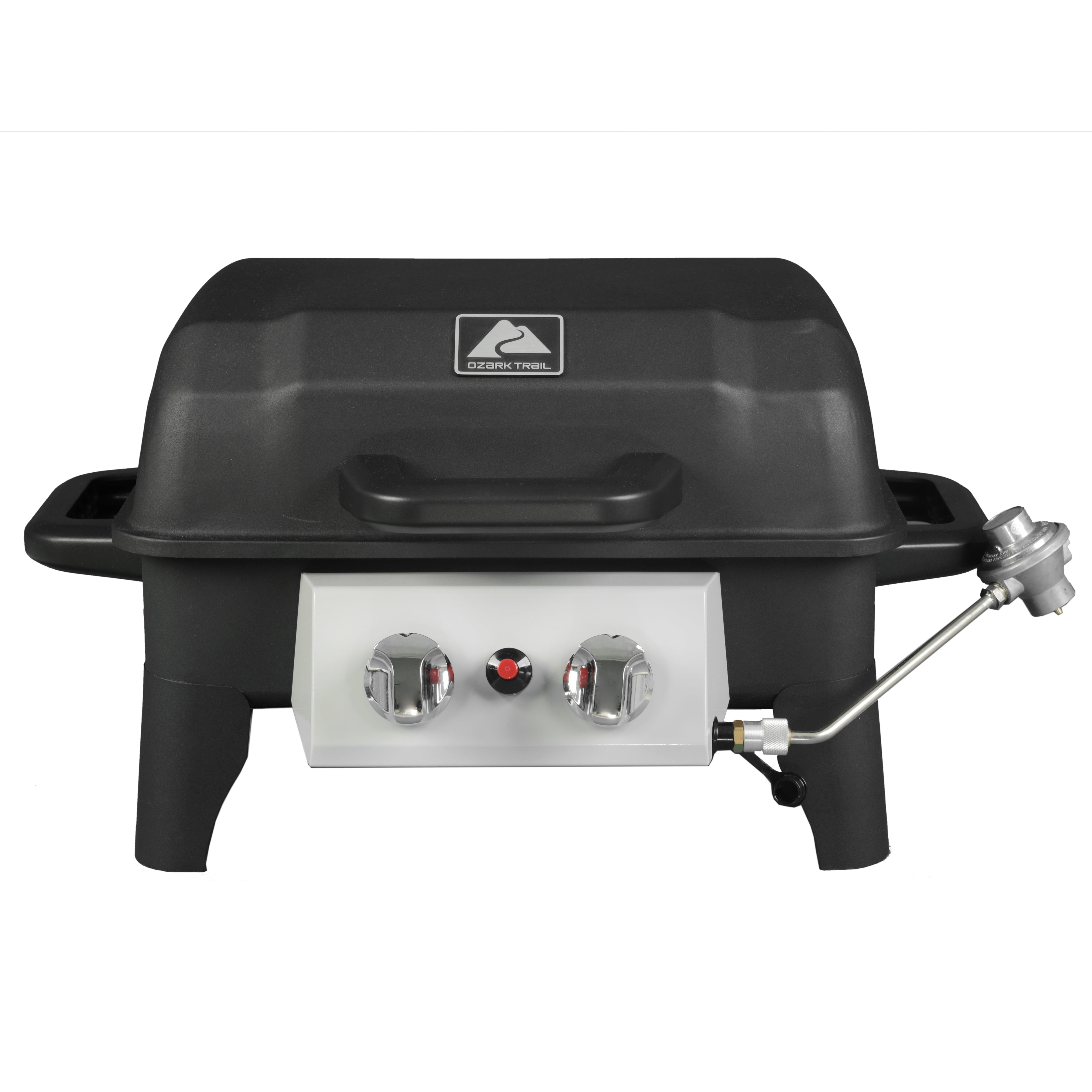 Trail 2 Burner Portable Propane Gas Grill, GBT2226W, Black