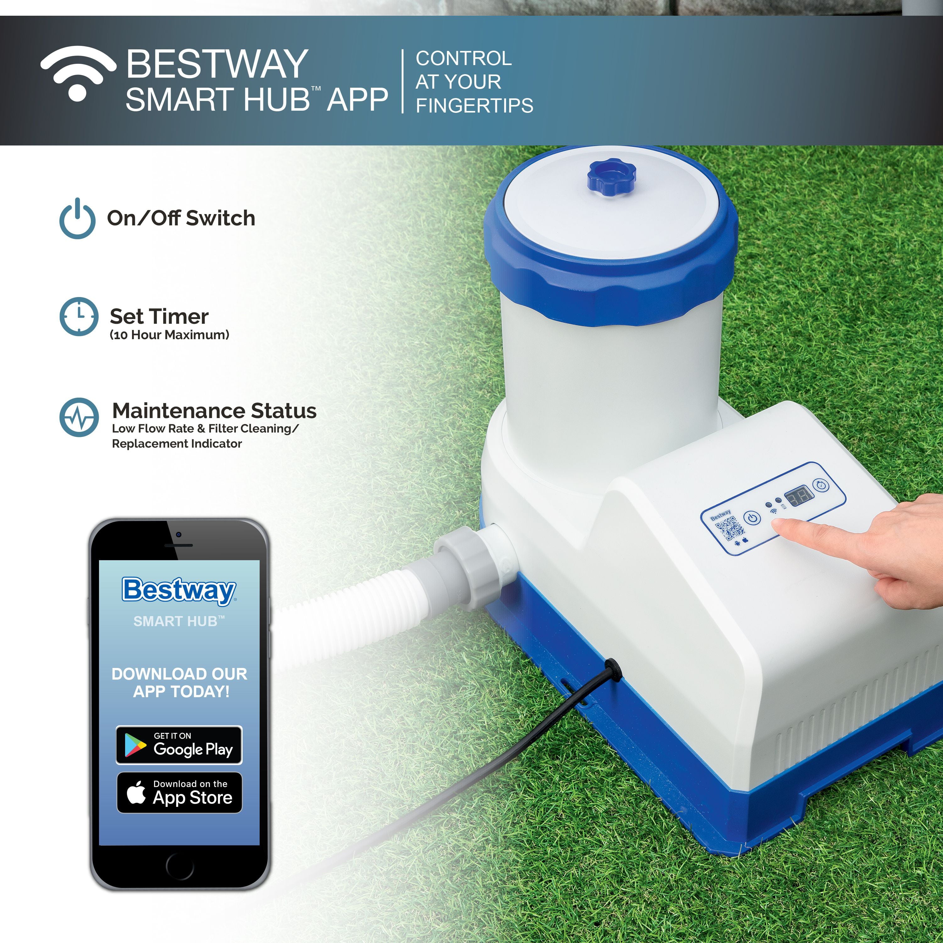 Coleman Power Steel 26’ x 12’ x 52” Oval Above Ground Pool Set