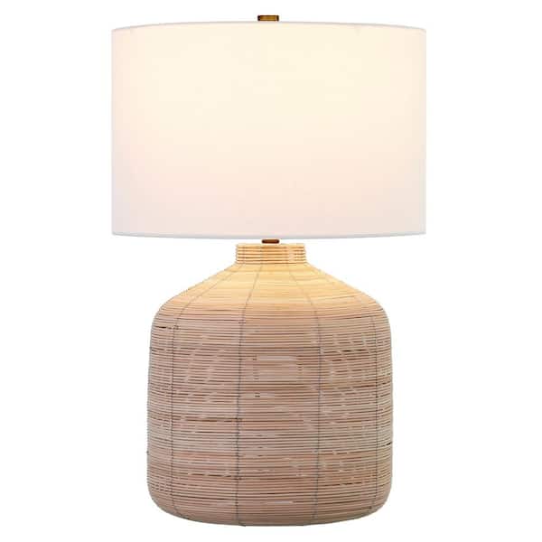 Jolina 26.5 in. Oversized Rattan Table Lamp