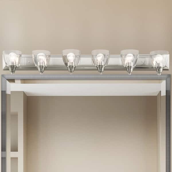 Birmingham 6 Light Brushed Nickel Vanity Sconce