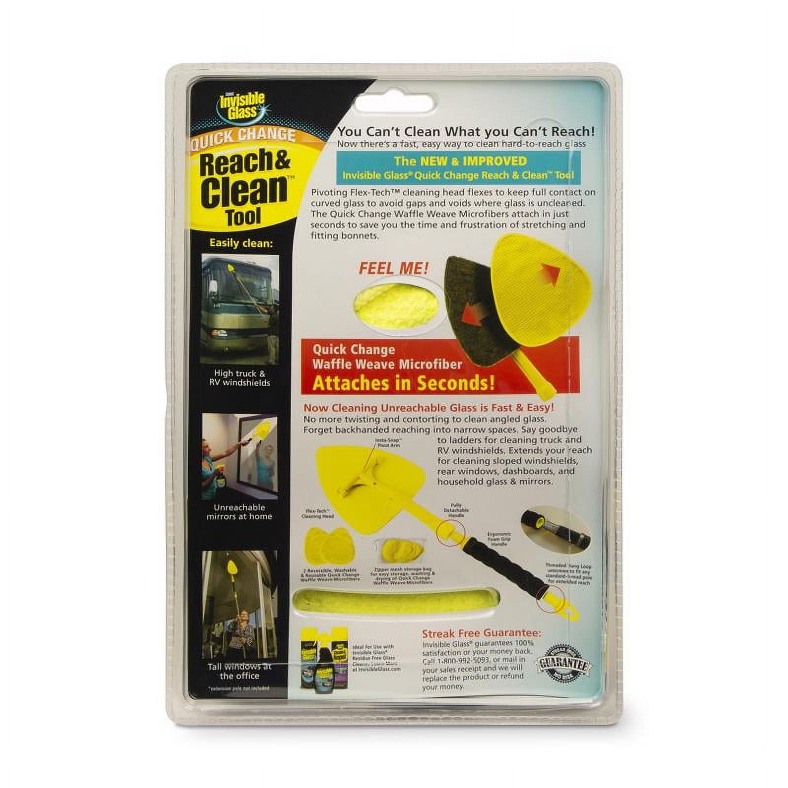 Invisible Glass Reach and Clean Tool, 2 Piece Kit