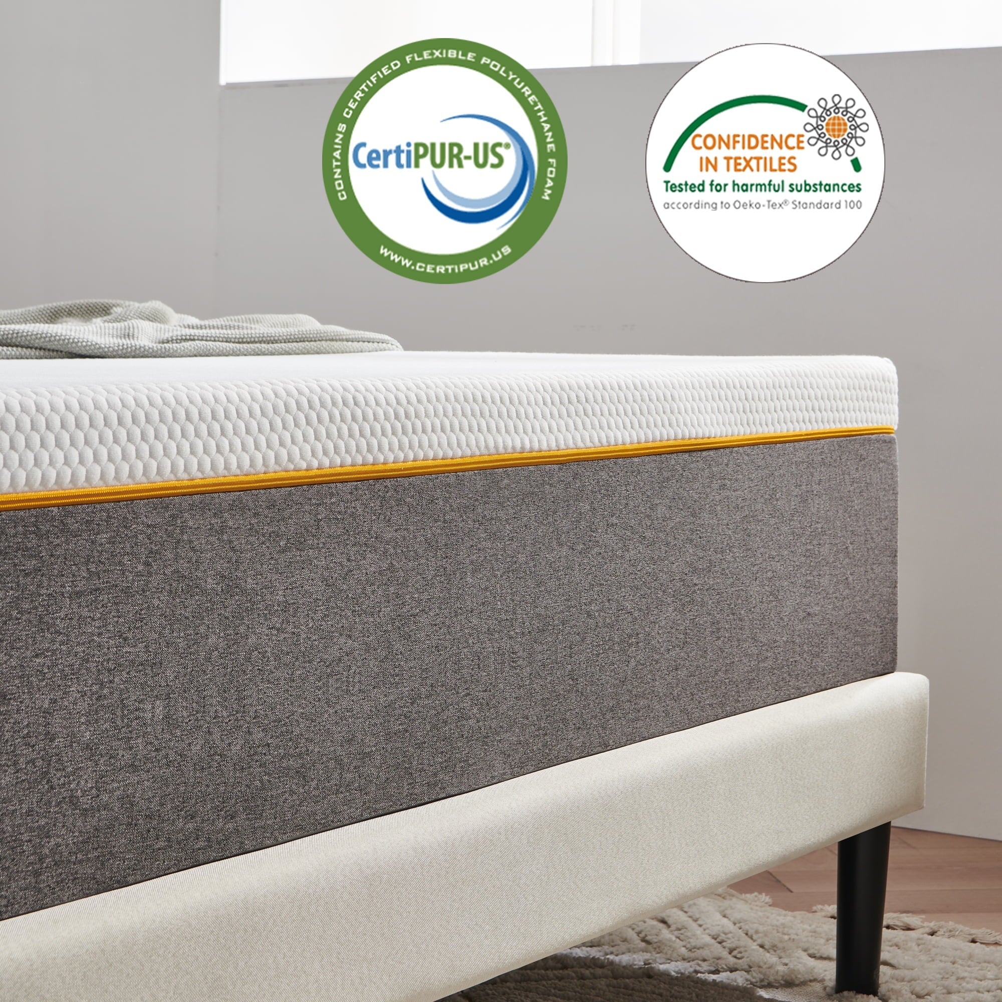 10'' Queen Medium Mattress, Cool Gel Memory Foam Mattress, More Breathable, Comfortable