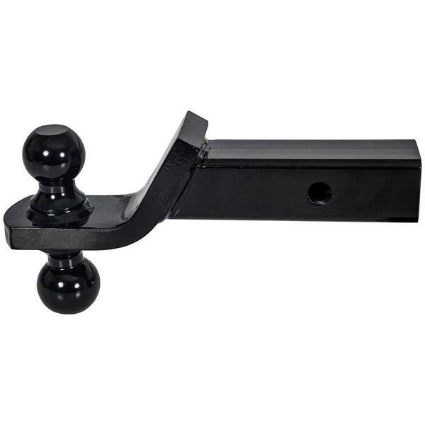1-7/8 in. and 2 in. Towing Ball Mount with Dual Balls in Black