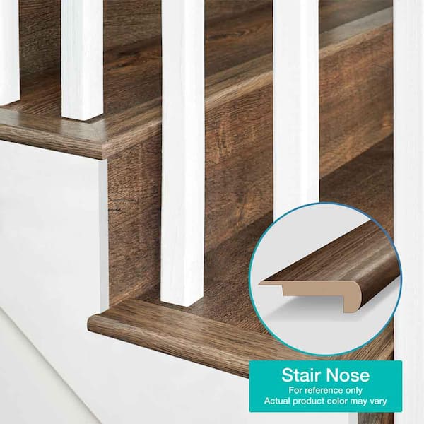 Crimson 0.75 in. T x 2.37 in. W x 78.7 in. L Laminate Stair Nose Molding