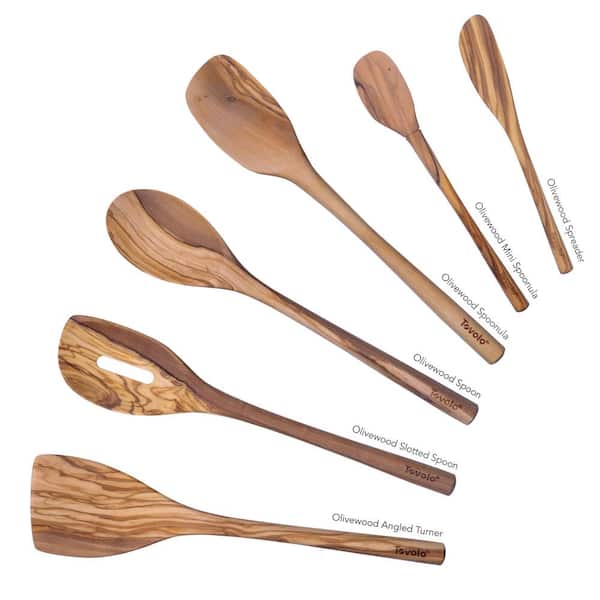 Olivewood Utensil Utensils for Meal Prep and Cooking (Set of 6)