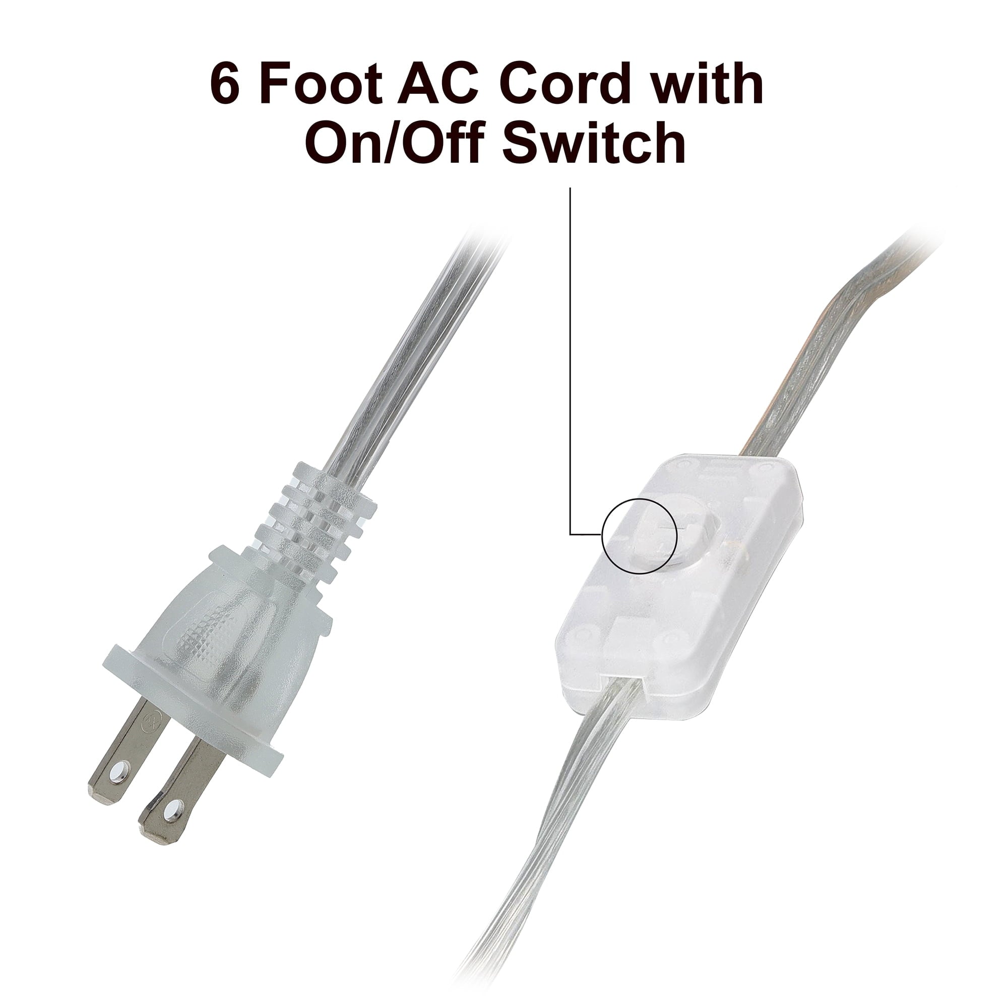 Mainstays Tripod Oak Table Lamp with Classic White Fabric Shade, 16.75