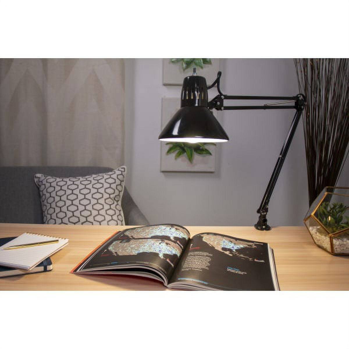 LED Swing Arm Desk Lamp with Clamp Mount, 36