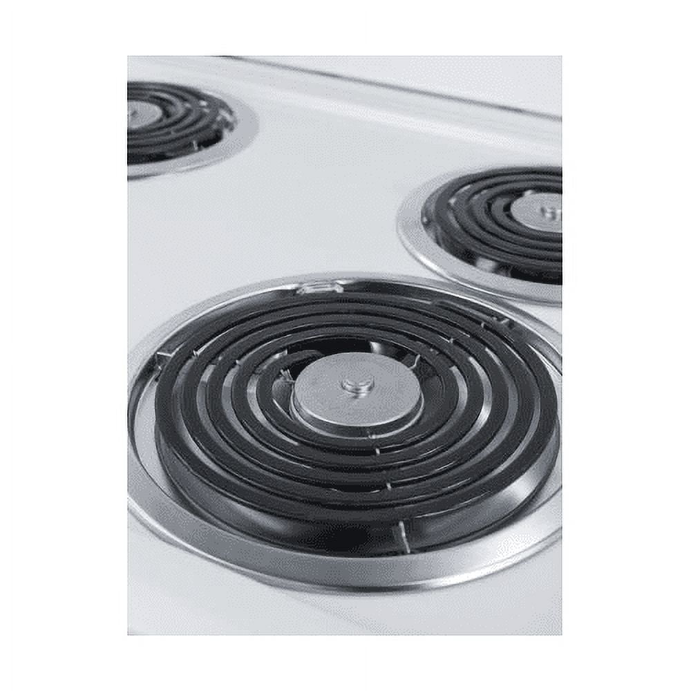 Summit RE203W 20 in. Wide Electric Range, White with Coil Elements - Replaces RE201W