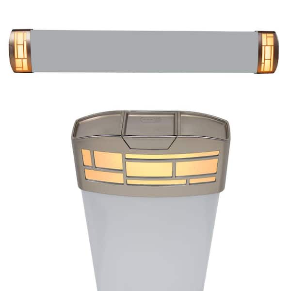 4 ft. 5250 Lumens Integrated LED Brushed Nickel Mission End Caps Wraparound Light Adjustable CCT Night Light (24-Pack)