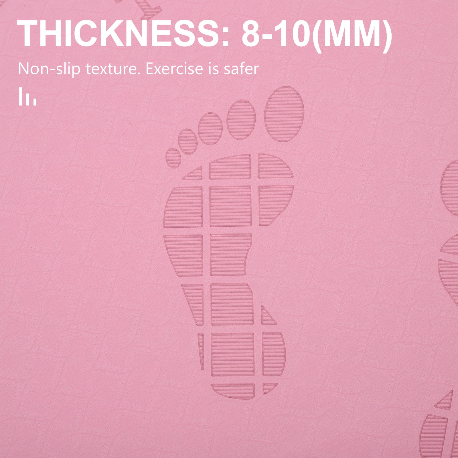 HOMEMAXS Round Jump Rope Mat Non-slip Gym Mat Indoor Skipping Mat Household Skipping Cushion