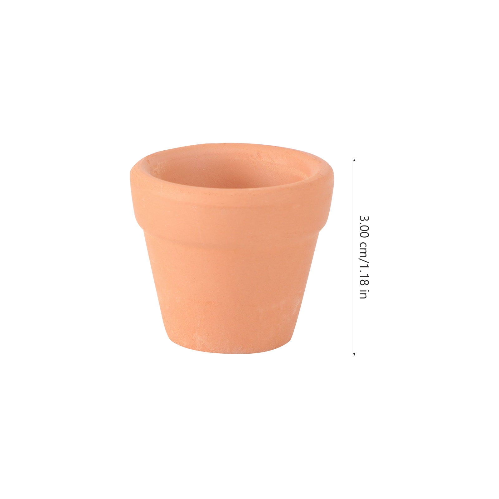 12Pcs 3x3cm Small Mini Terracotta Pot Clay Ceramic Pottery Planter Cactus Flower Pots Succulent Nursery Pots Great for Plants Cr