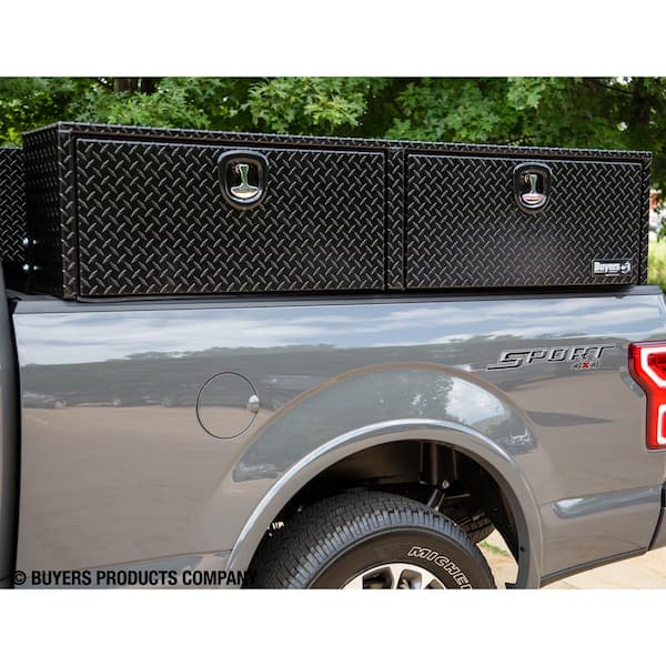 72 in. Black Diamond Tread Aluminum Top Mount Truck Tool Box