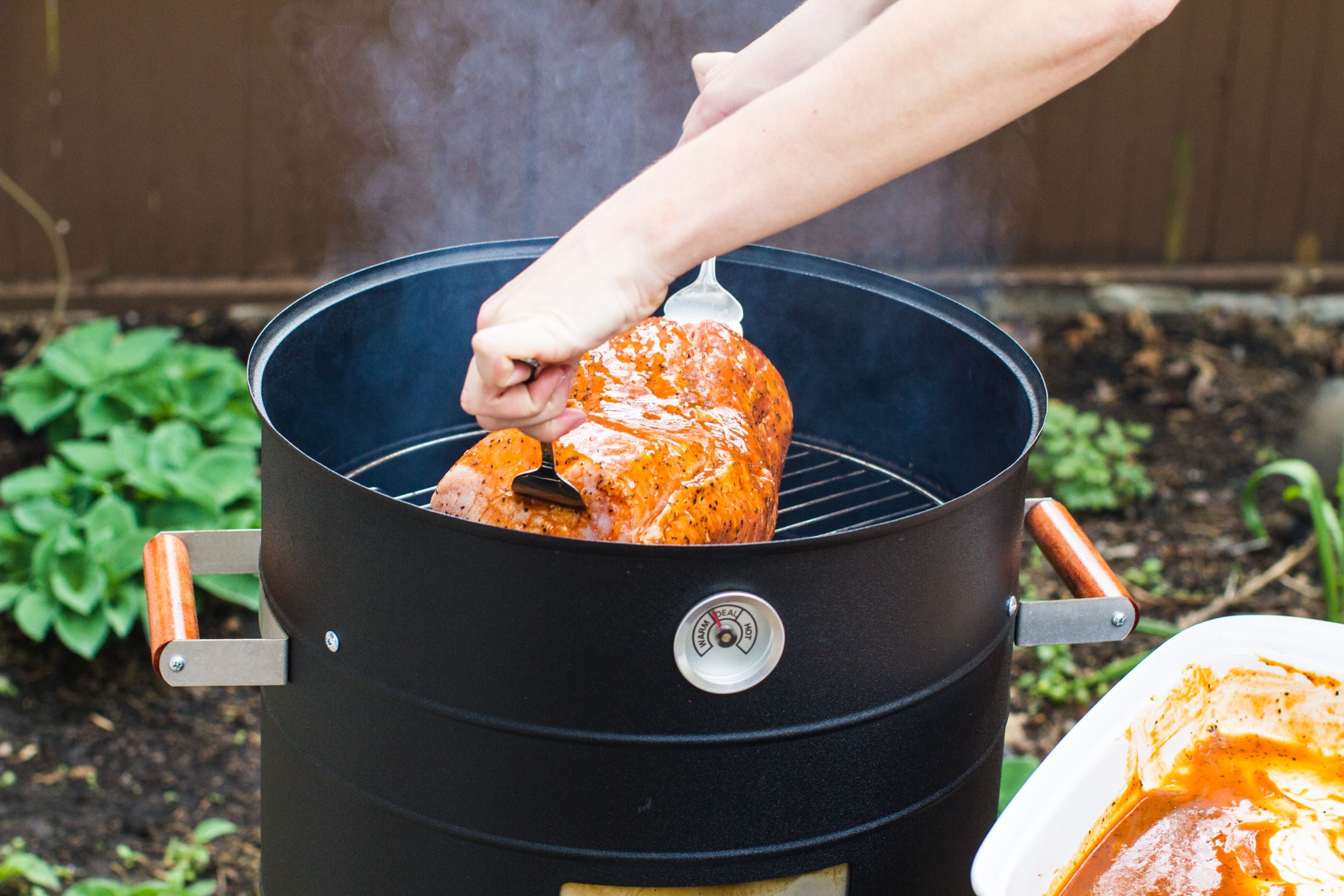 Americana 2-In-1 Electric Combination Water Smoker