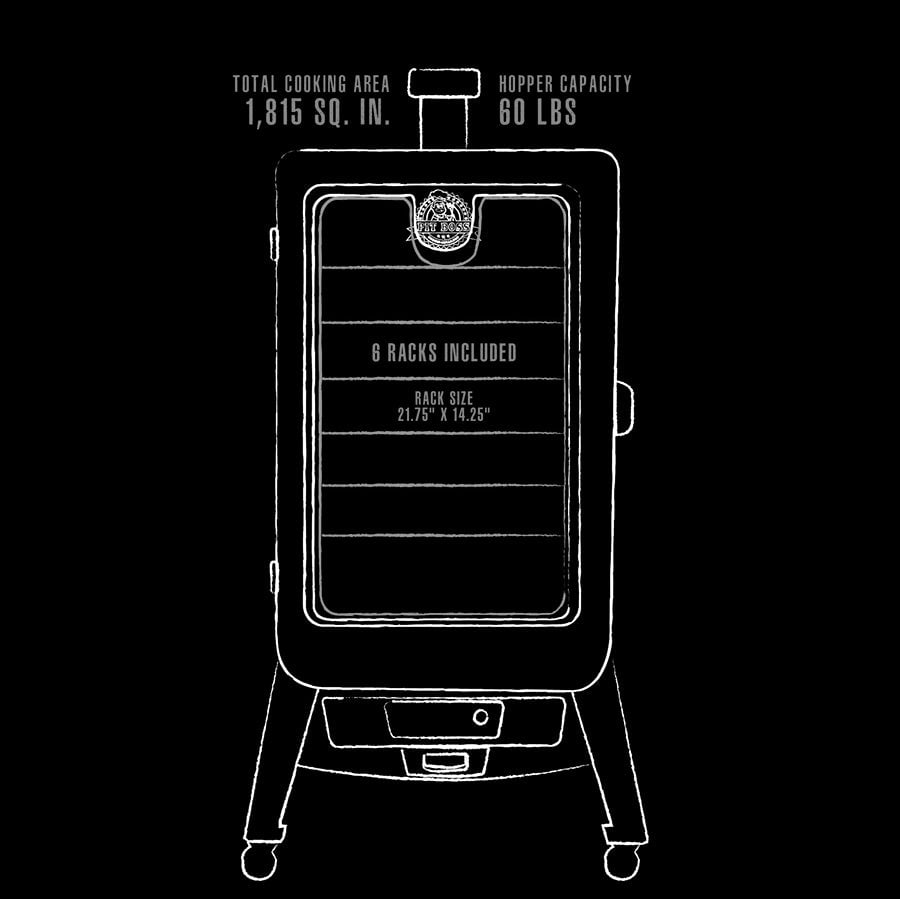 Pit Boss Copperhead 7 Series Vertical Pellet Smoker - PBV7P1