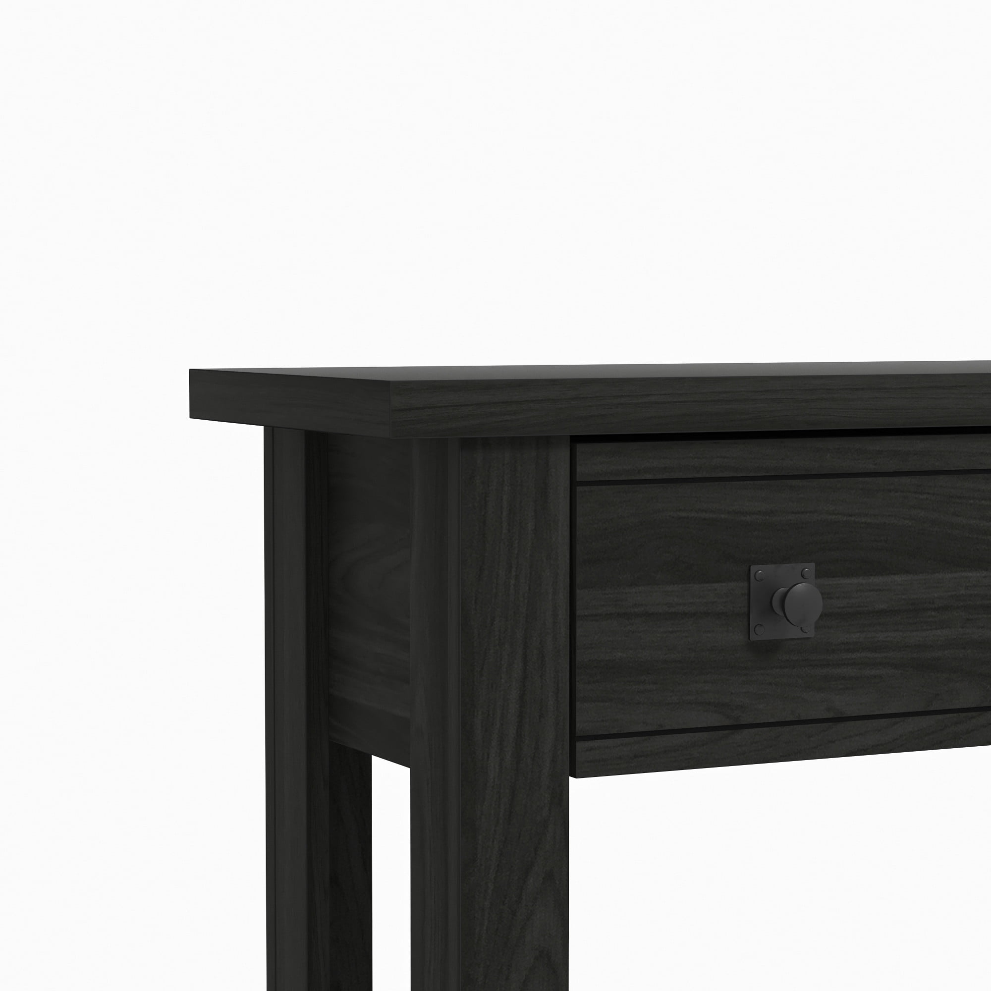 Coover Wood Console Table with 1 Drawer, Black