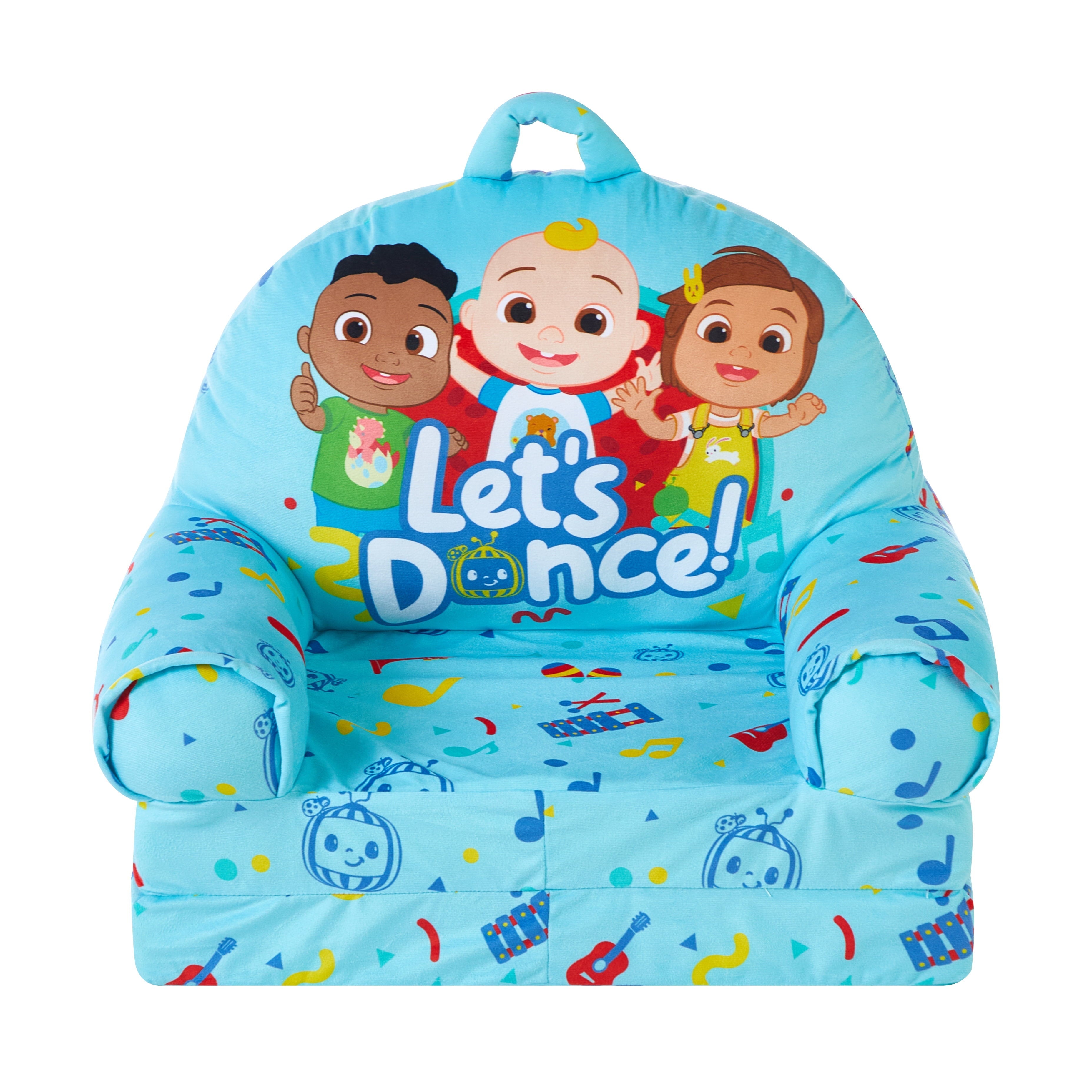 Moonbug Cocomelon 2-in-1 Flip Out Chair Blue