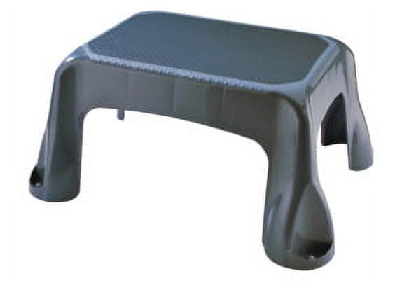 Rubbermaid Plastic Step Stool, In-Mold Tread, 1-Step, Gray