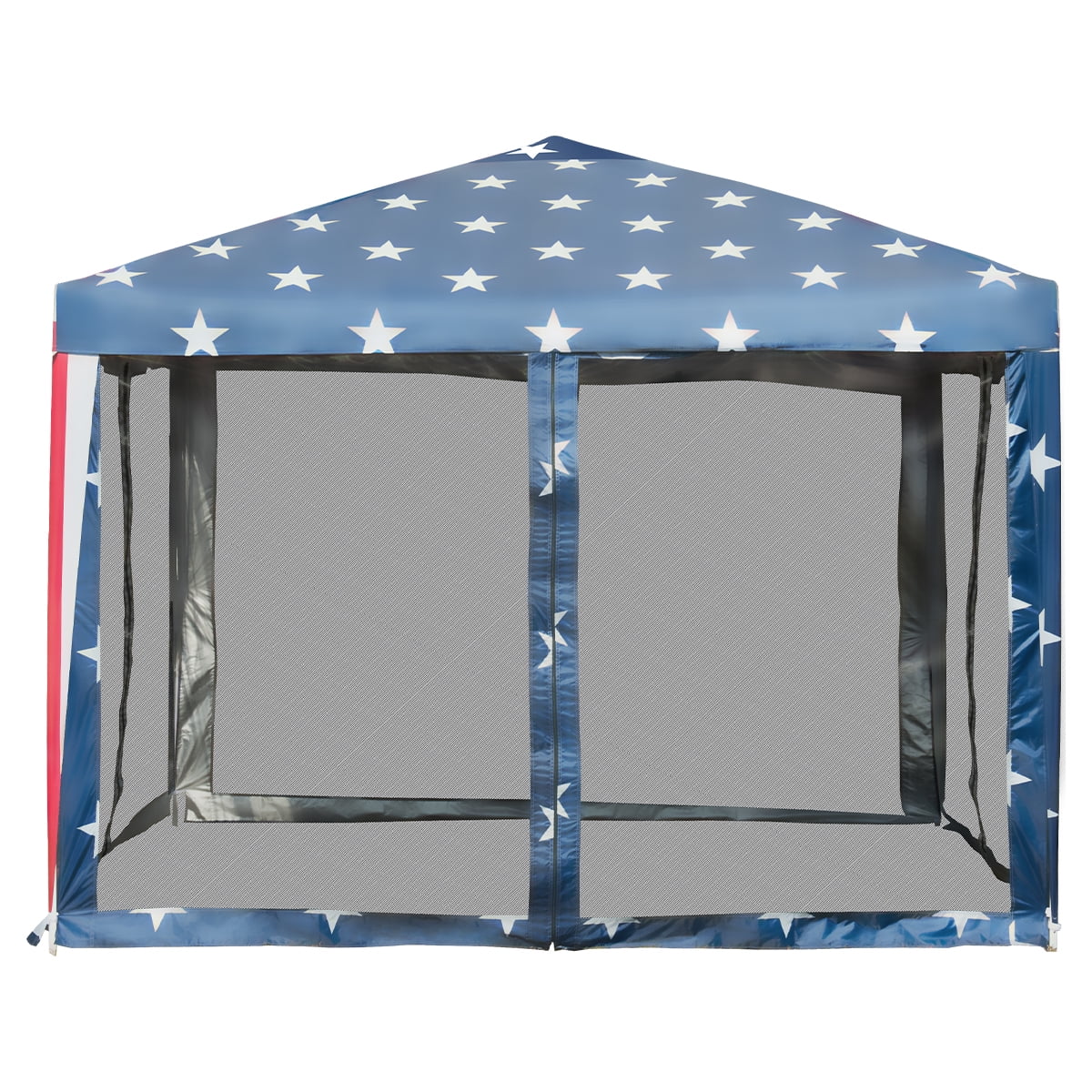 Costway 10'x10' Folding Pop Up Tent Gazebo Canopy Mesh Sidewall