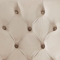 Chelsea Lane Curved Back Velvet Tufted Dining Chair, Set of 2, Gray