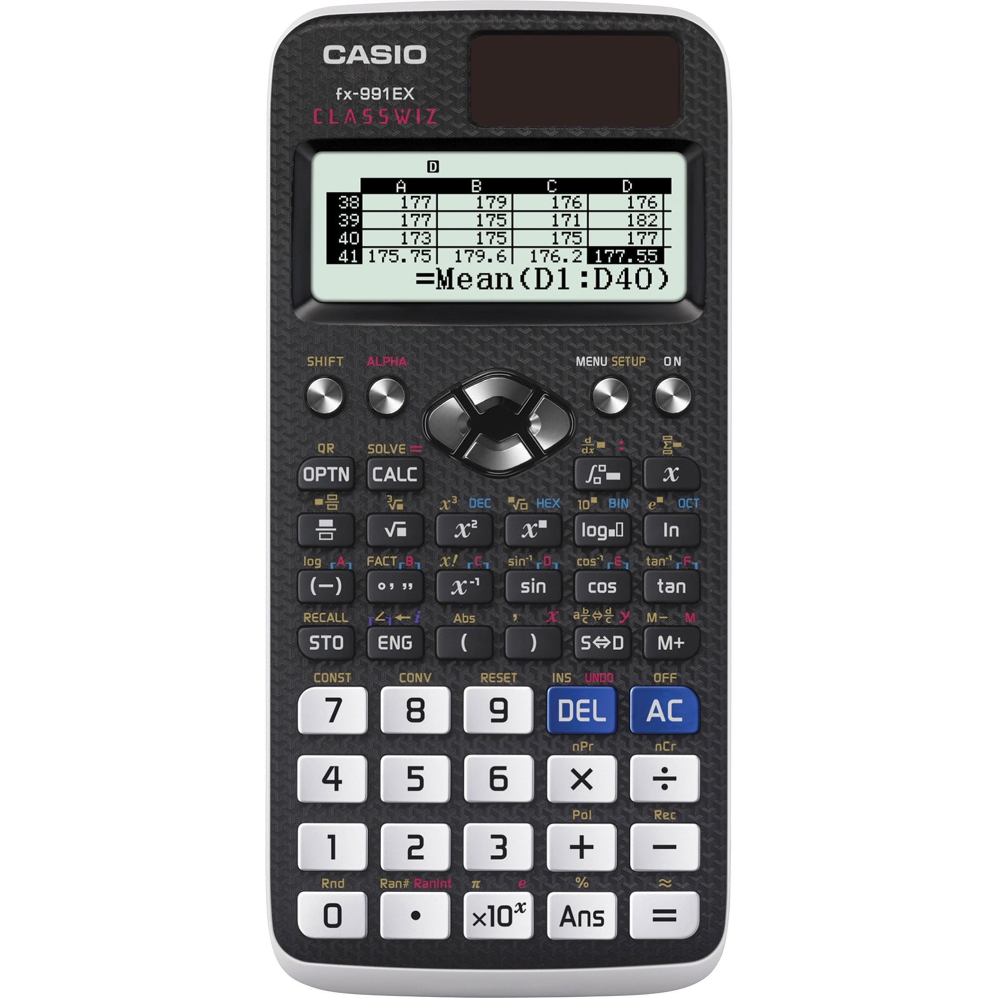 Casio FX-991EX Advanced Scientific Calculator, High Resolution Screen, Black