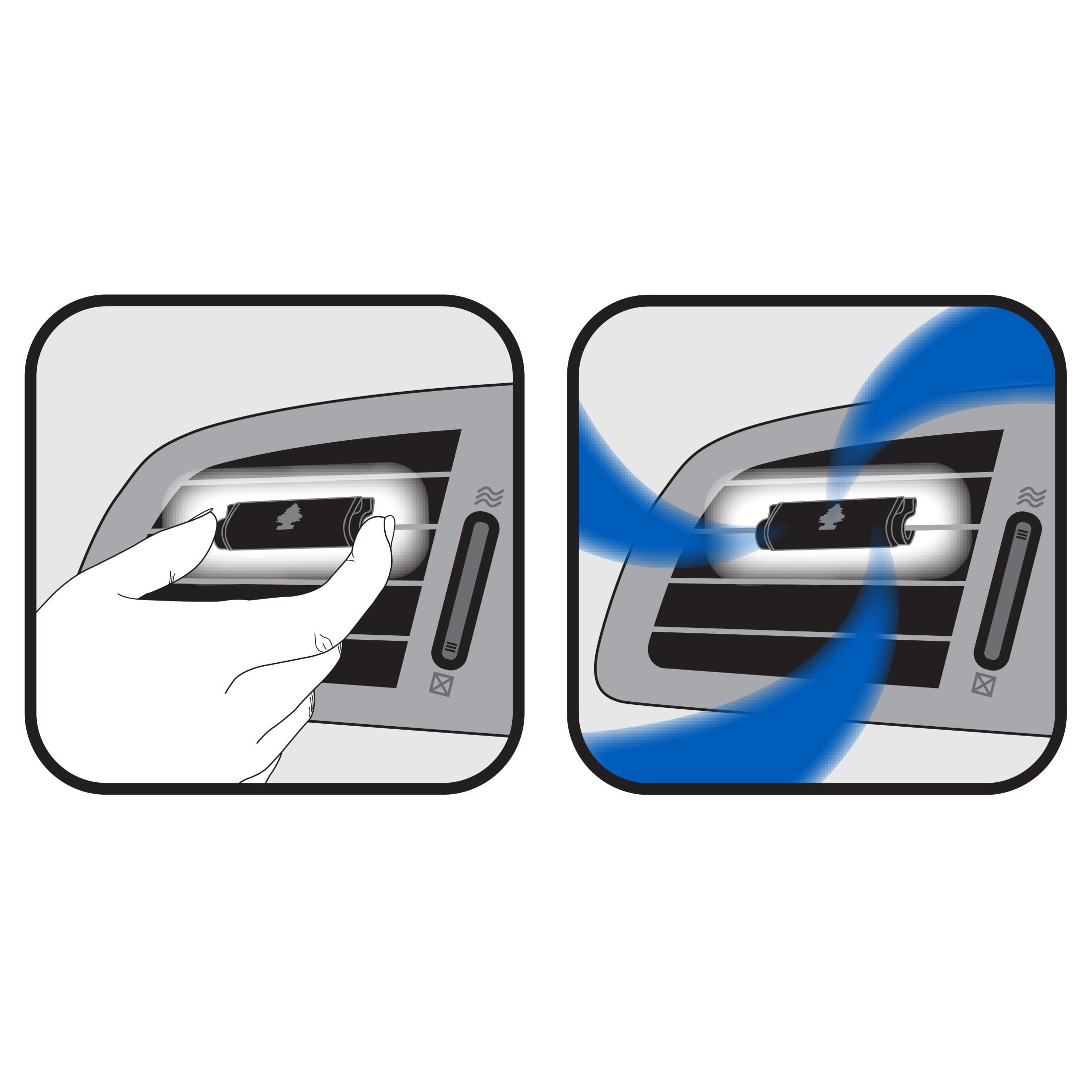 Little Trees Air Freshener Vent Wrap New Car Scent 4-Pack