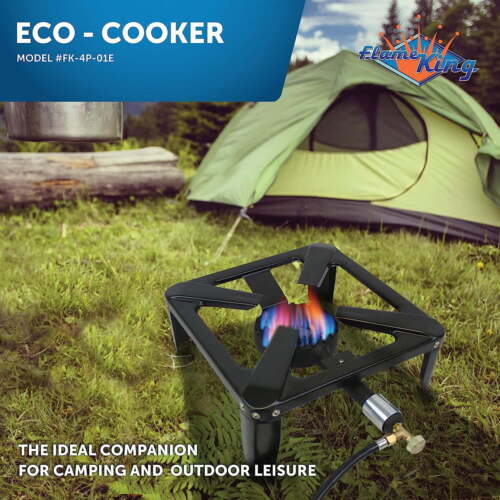 100,000 BTU, 0-20 PSI, Turkey Fryer Single Propane Burner Outdoor Cooker Camping