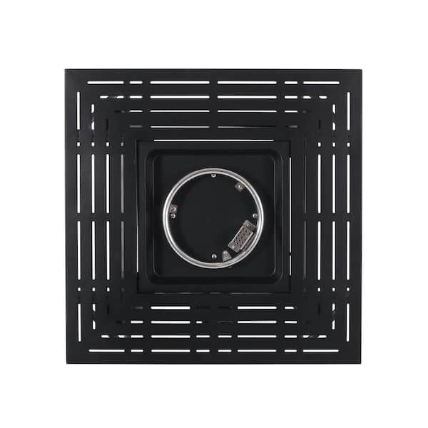 Haraldson Black Square Metal Fire Pit