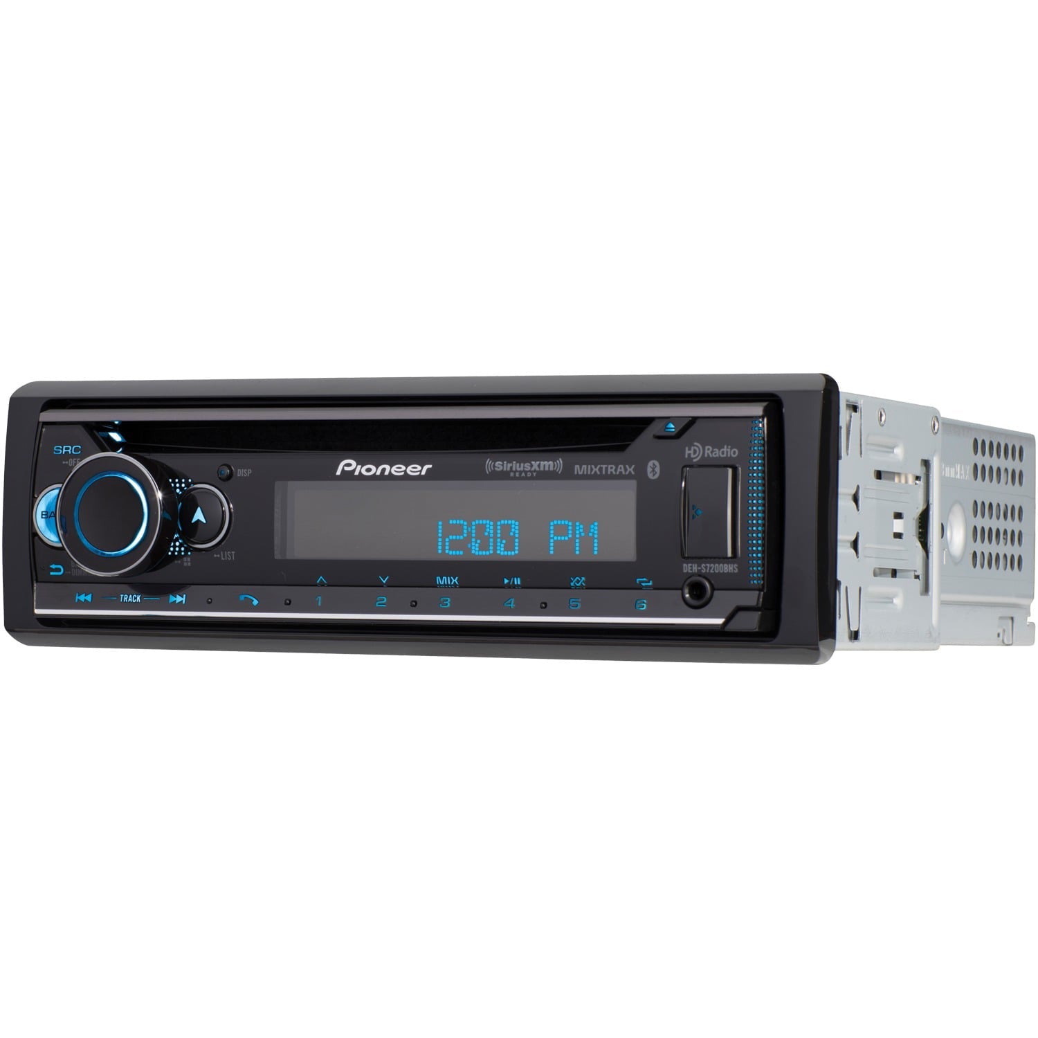 Pioneer DEH-S7200BHS Single-DIN In-Dash CD Receiver with Bluetooth, HD Radio, and SiriusXM Ready