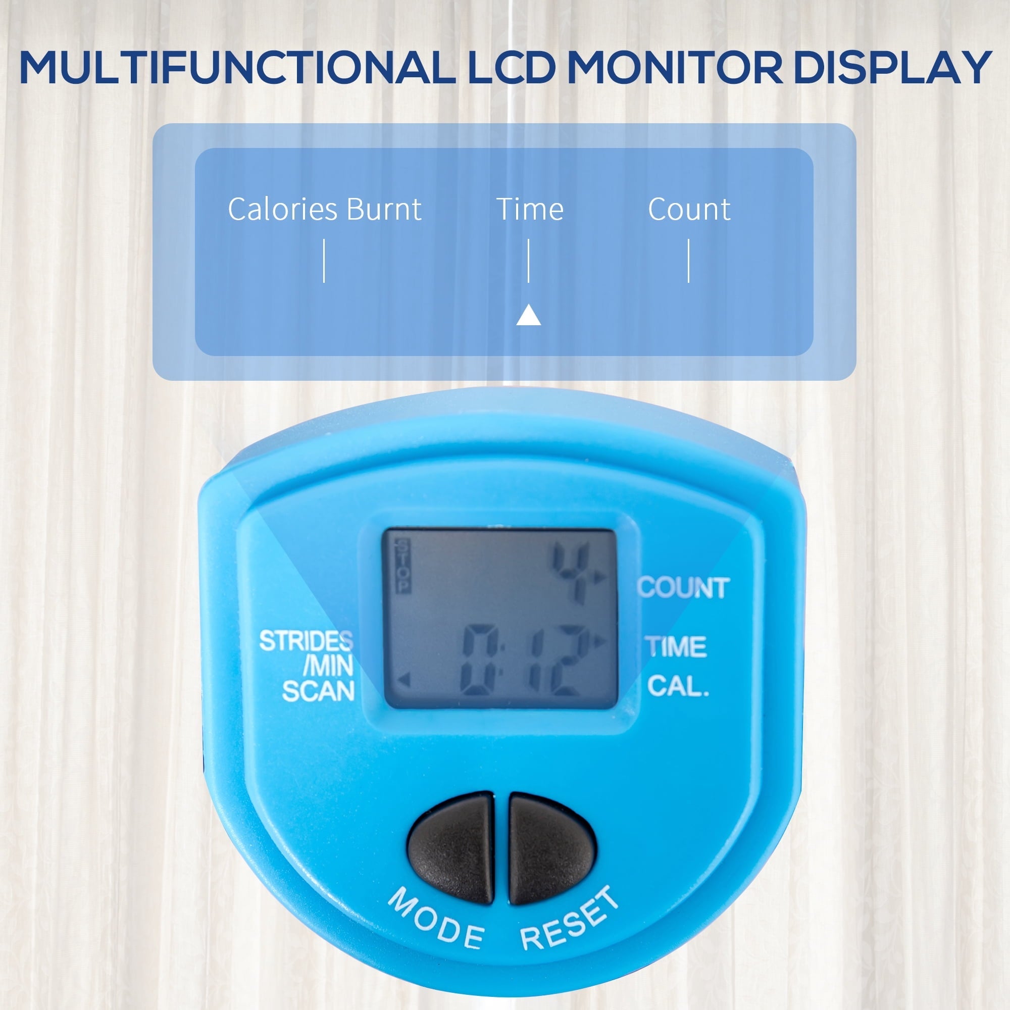 Soozier Stair Stepper Cardio Home Gym Fitness Machine w/ Height Adjustable Bars