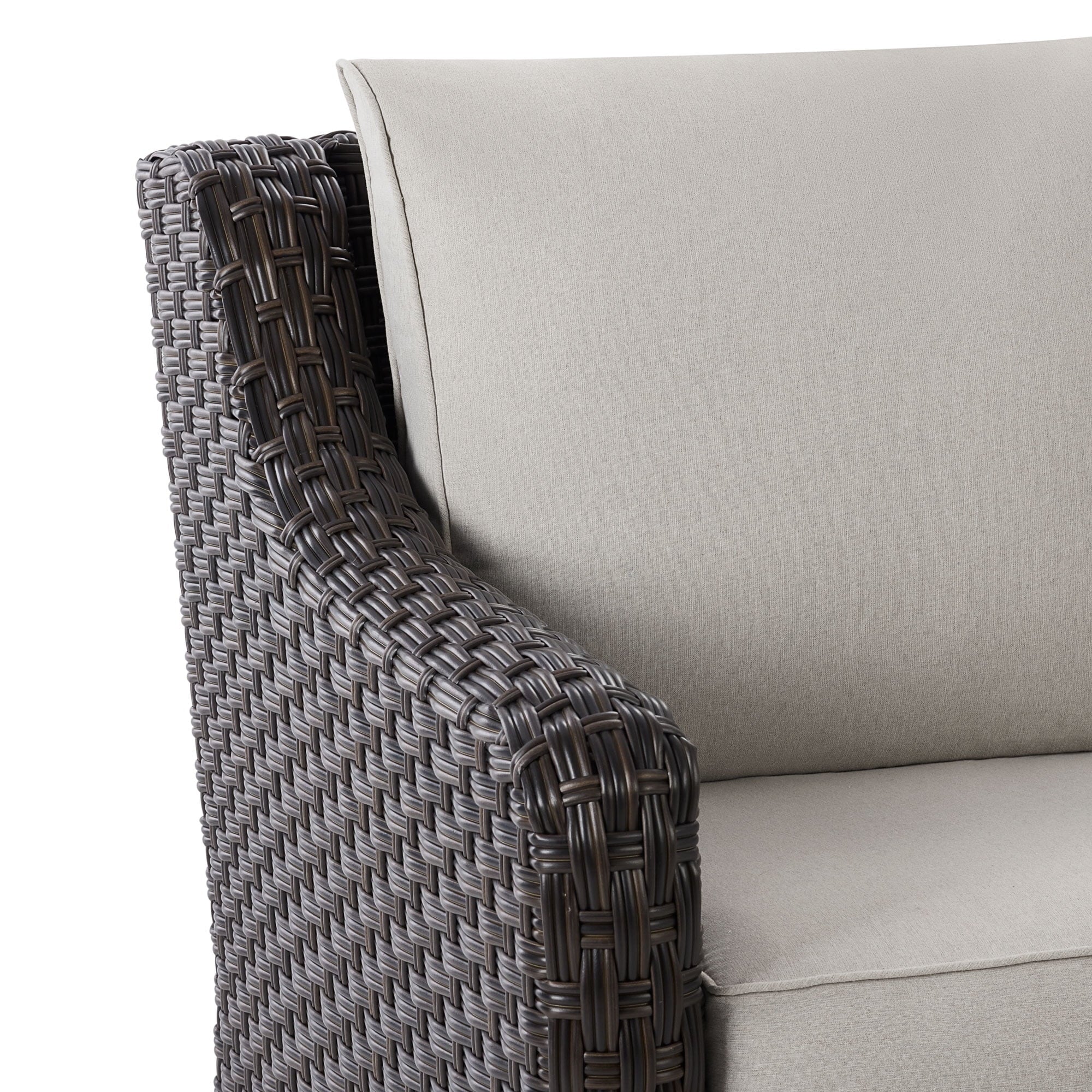 Better Homes & Gardens River Oaks 3-Piece Sofa and Nesting Tables with Patio Cover, Dark